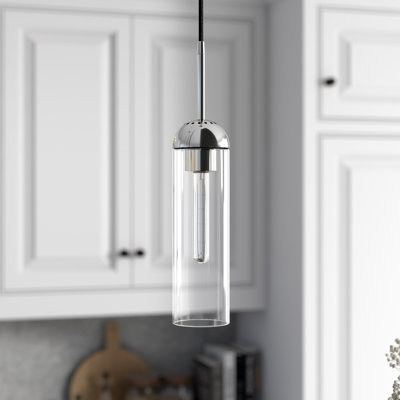 Luminaire suspendu cylindrique à 1 lumière Kagan
