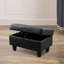 Faux Leather Storage Ottoman With Spacious Interior-1207743644