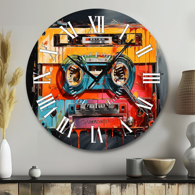 Cassette Tapes Mixtape Magic - Music White Face Wall Clock