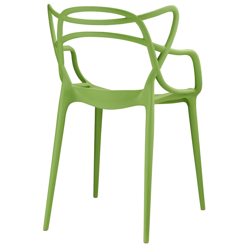 Porch & Den Waverly Dining Armchair, Green