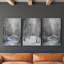 Lanscape Study Series X - Ensemble de toiles tendues avec châssis Premium - Prêt à être accroché-1527188562