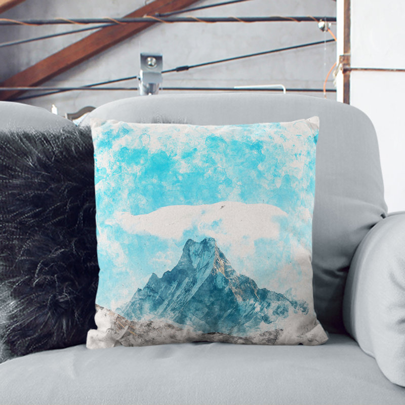 Square Throw Cushion, 55cm H x 55cm W x 20cm D, Stone