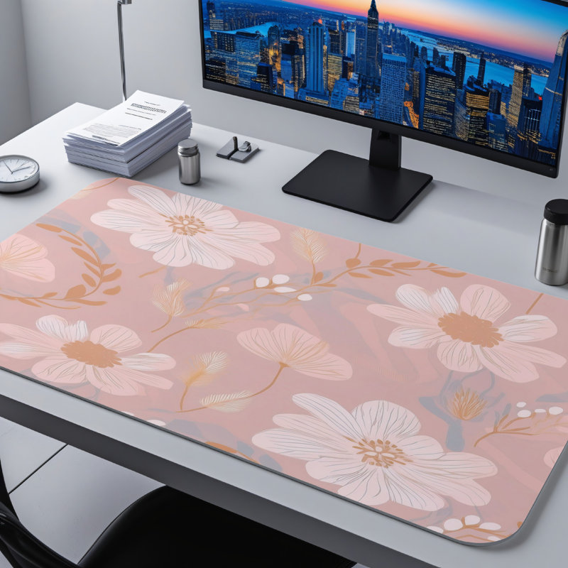 Polyester Desk Pad, 14.4x12.1