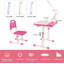 Ensemble de bureau et de chaise ergonomique pour enfants avec hauteur réglable, bureau inclinable, éclairage à DEL et bibliothèque intégrée pour l'apprentissage et la créativité-561673898
