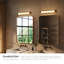 Luminaire de salle de bain à DEL à intensité variable en laiton 24 po Charleston-124959600