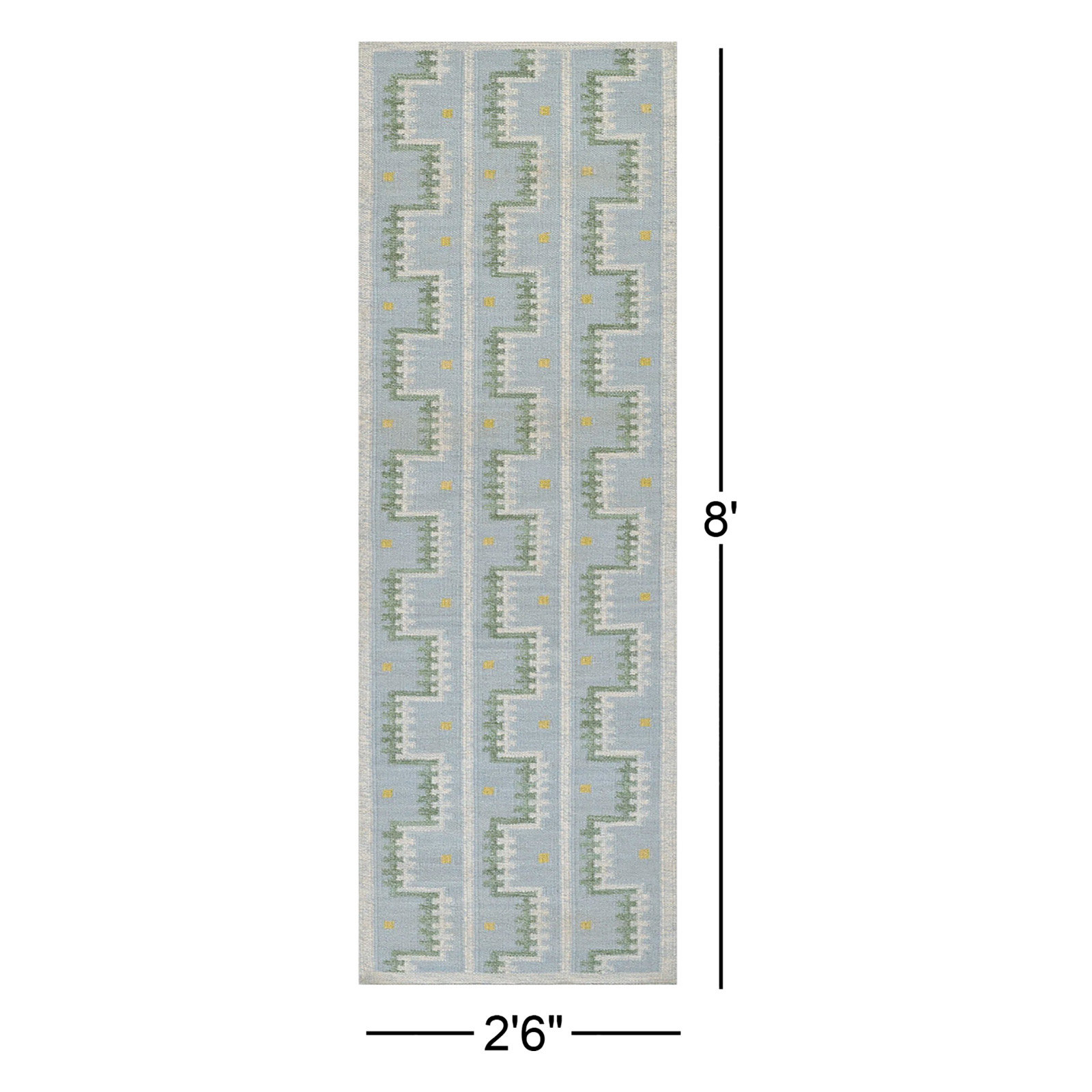 Freya Scandi Handwoven Wool Rug, Runner 2'6" x 8'