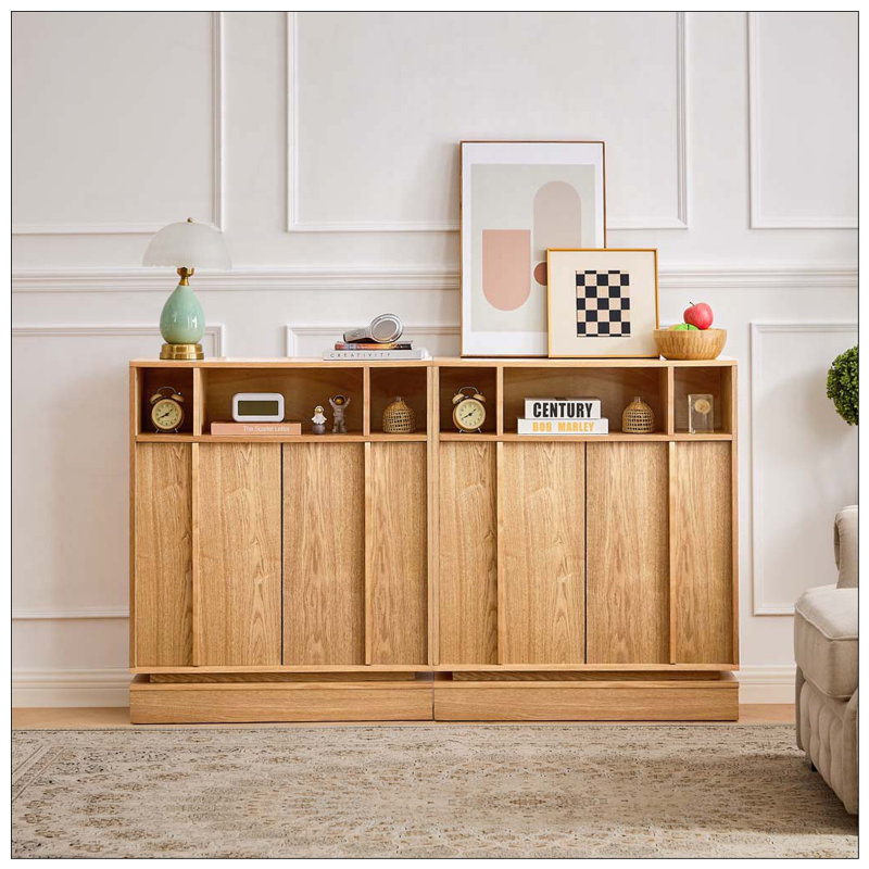 Buffet avec rangement, Naturel
