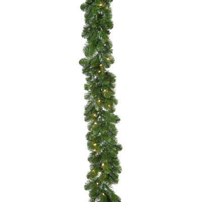 9’ X 10” Lit Deluxe Oregon Fir Garland