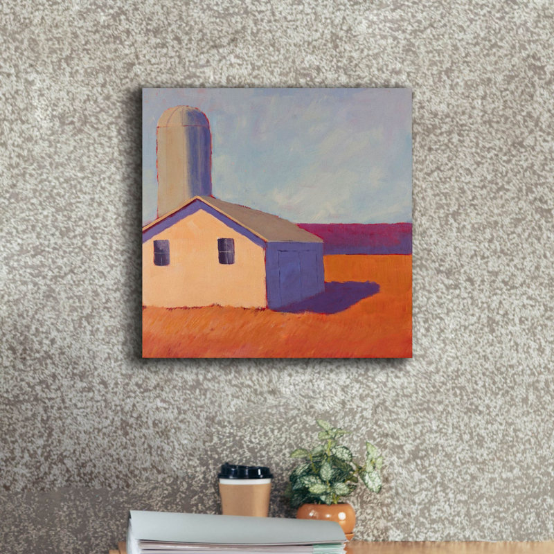  «Bucolique Structure 6» par Carol Young, art mural sur toile, 18 po x 18 po
