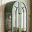Modern Green Solid Wood Accent Cabinet