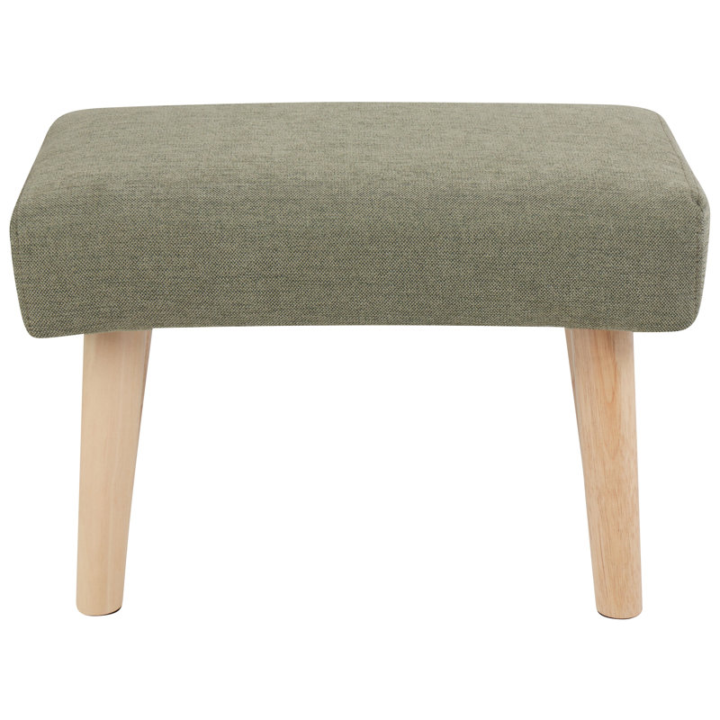Saskia 50cm Wide Rectangle Footstool Ottoman, Green