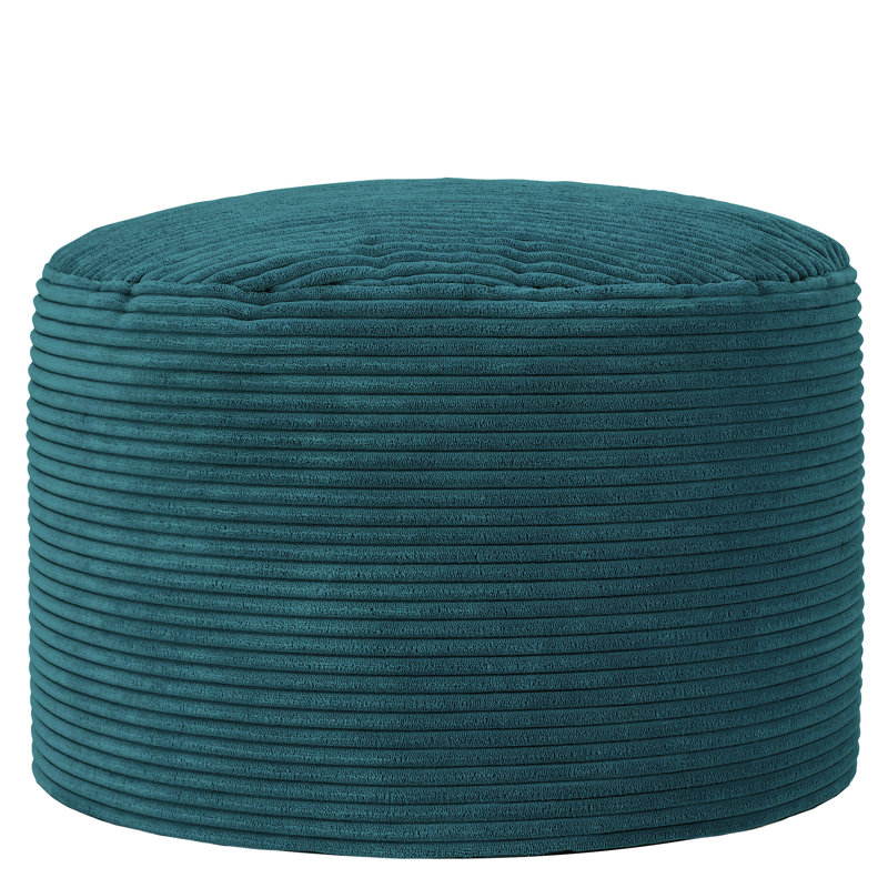 Soul 55Cm Round Pouffe, Teal Green