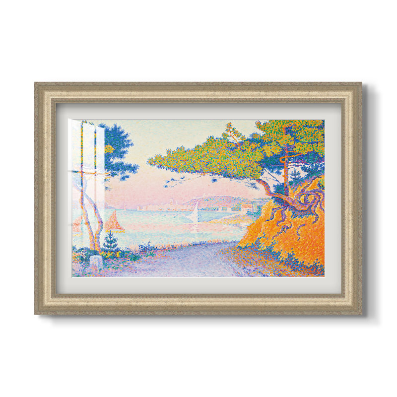 Golfe Juan, 1896-Paul Signac-Impression encadrée personnalisée, 16x22 INNER SIZE, Framed Print with Mat