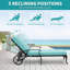 Chaise longue inclinable 45 po avec coussins Sedalia-1049814105