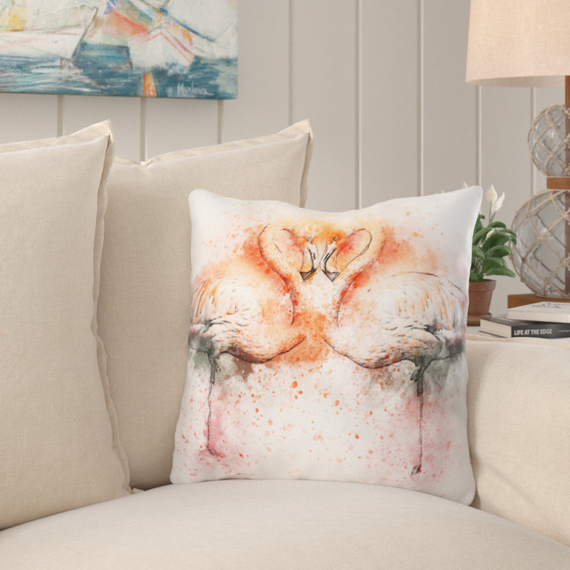 Outdoor Reversible Throw Pillow, Synthetic, Outdoor
