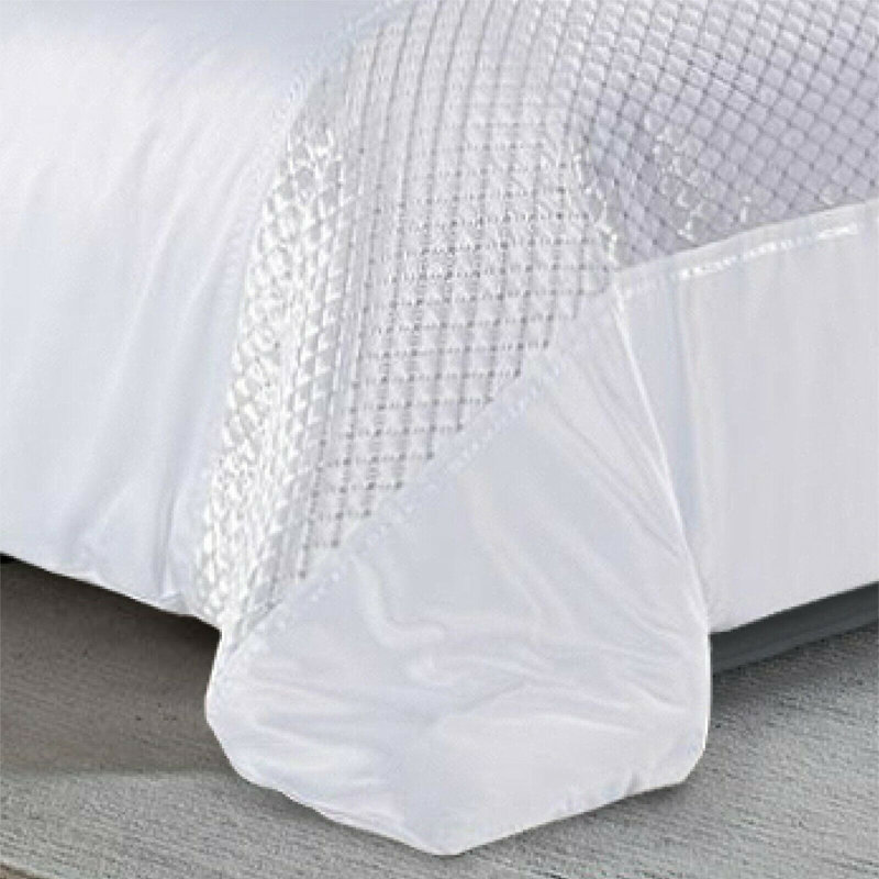 Cheng Polyester Solid Colour Duvet Cover with Pillowcases, Double - 2 Standard Pillowcases, White
