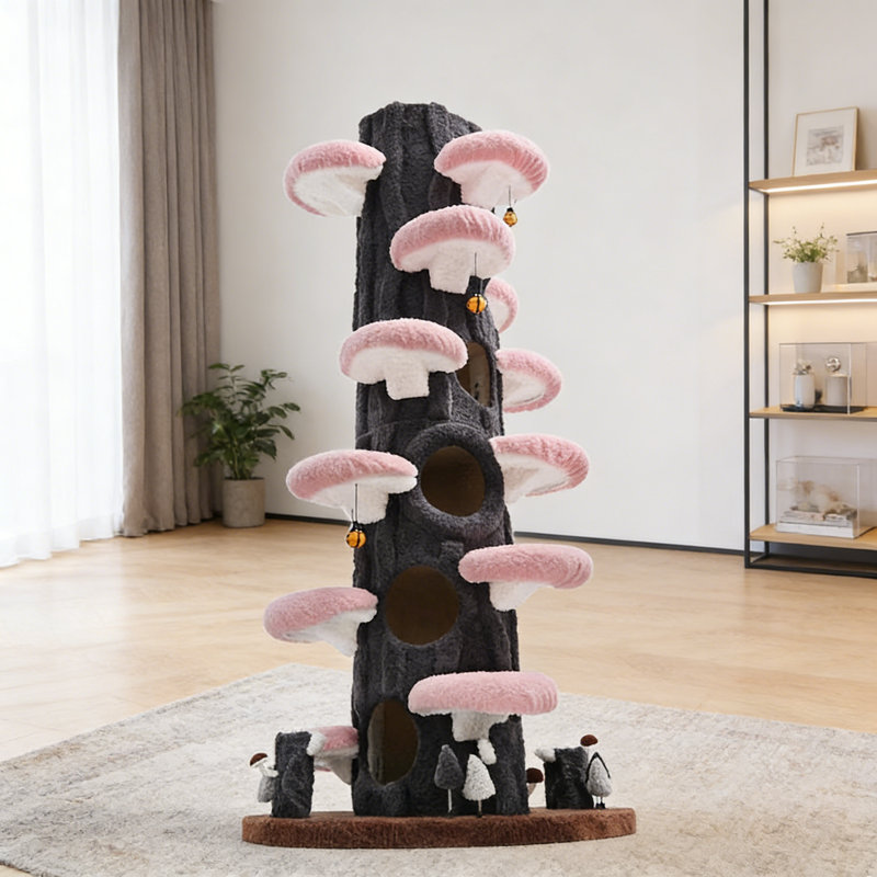 Structure grimpante noire pour chat