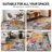 Noires Abstract Ivory/Gray/Blue Area Rug-1570309460