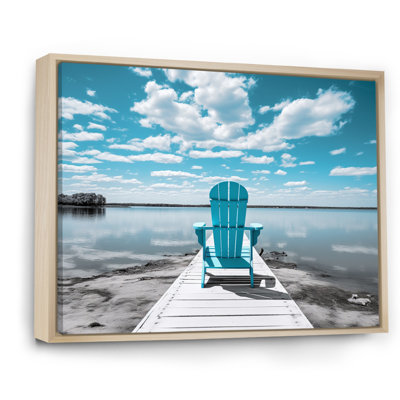 Impression sur toile Turquoise Lakehouse Pier Of Dreams I
