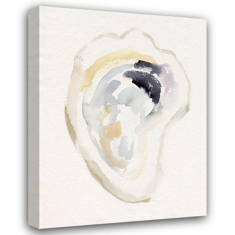Rosecliff Heights Barnes, Victor Gallery Wrapped Canvas Art Titled: Oyster Shell Watercolor I