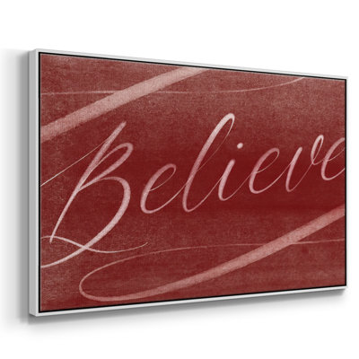 Toile tendue avec châssis Believe