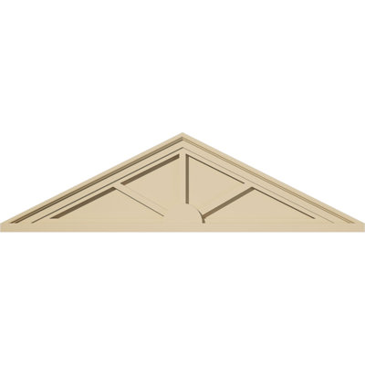 Peaked Cap Signature Urethane Pediment, Primed Tan