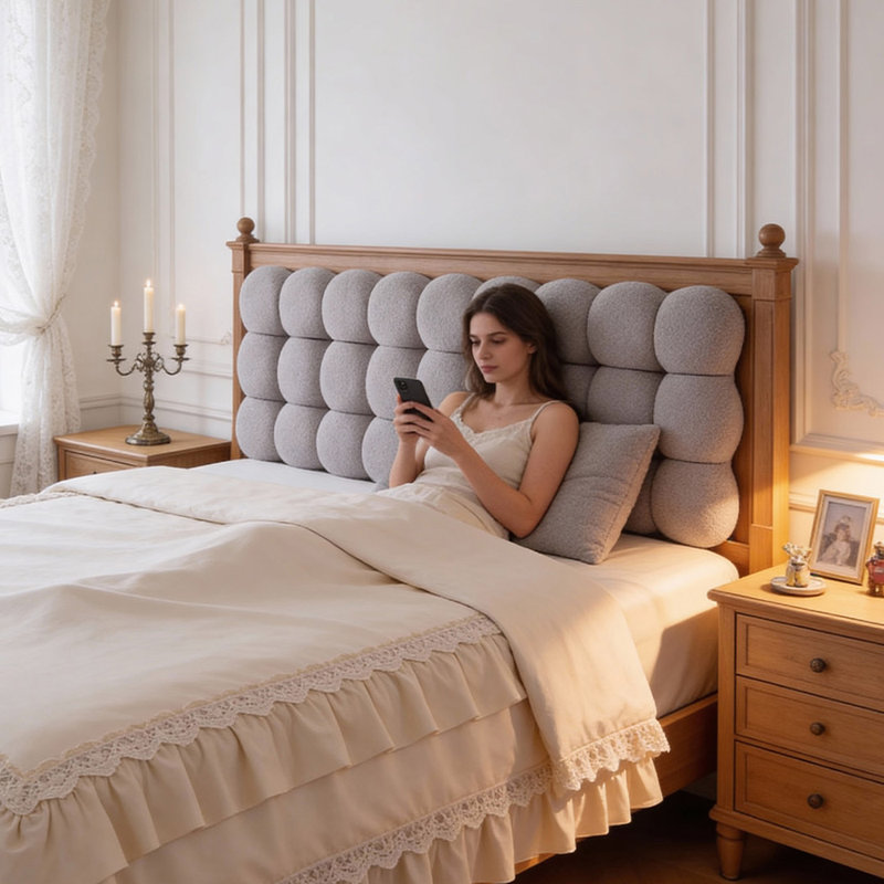 Upholstered Headboard Pillow