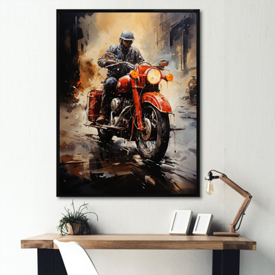 " Crimson Thunder Red Dirt Bike "
