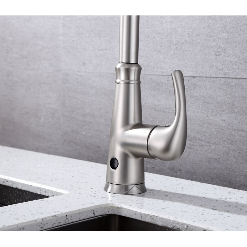 RunFine Group Pull Down Touchless Kitchen Faucet, Brushed Nickel
