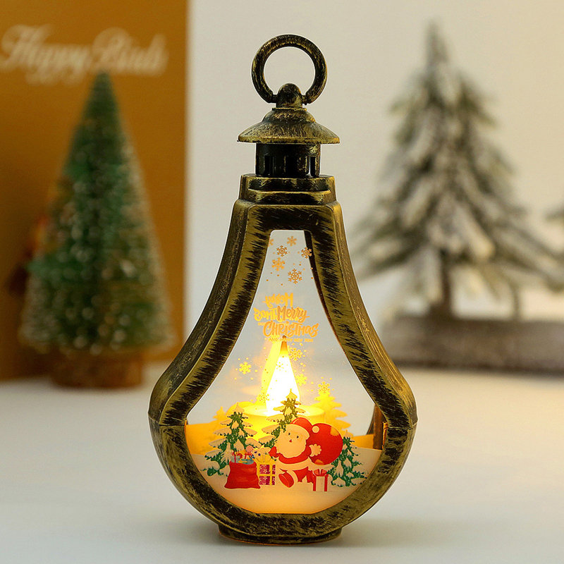 Décorations de Noël, lumières de vent rétro, décorations de vitrines, petits cadeaux de Noël pour enfants, décorations de scène, accessoires