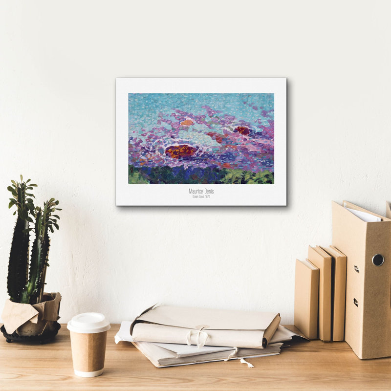 «Maurice Denis, Ocean Coast 1870» par Design Fabrikken, art mural sur toile, H 12 po x l 16 po x P 0,75 po