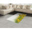 Tapis décoratif à longues fibres en fibre de polyester jaune à haute densité-42031139
