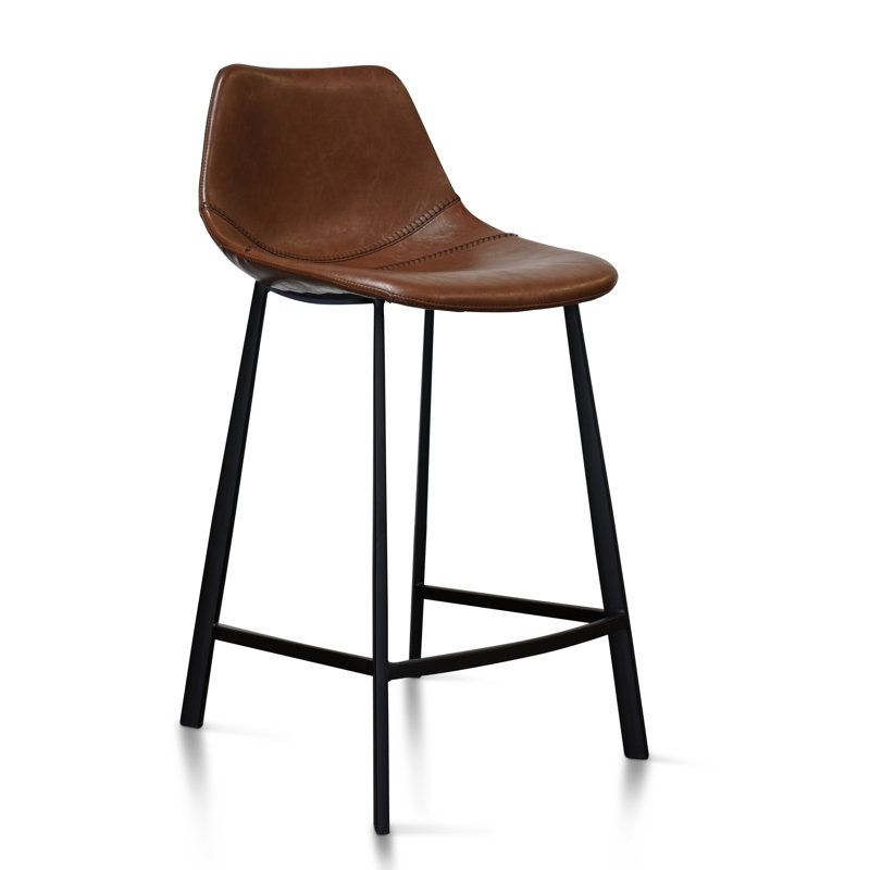 Tabouret de bar et de comptoir Pablo, Brun, Tabouret de bar (assise de 30 po de hauteur)