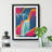 Colourful Waterfall - Single Picture Frame Print-1832507438-1832507439