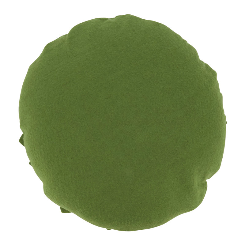 Fleur De Jardin Collection Ruffled Throw Pillow, 13" x 13", Kiwi