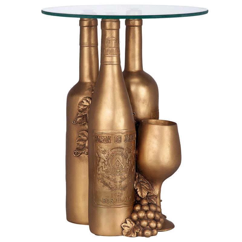 Wine and Dine Sculptural End Table