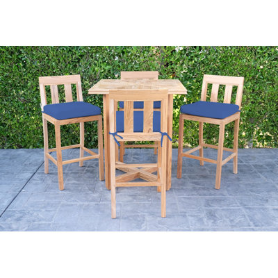 Starlita Teak Bar Set with Stools