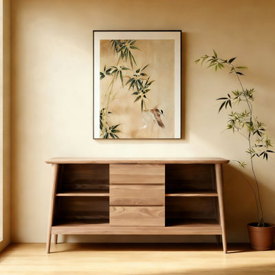 Buffet rétro de style chinois minimaliste