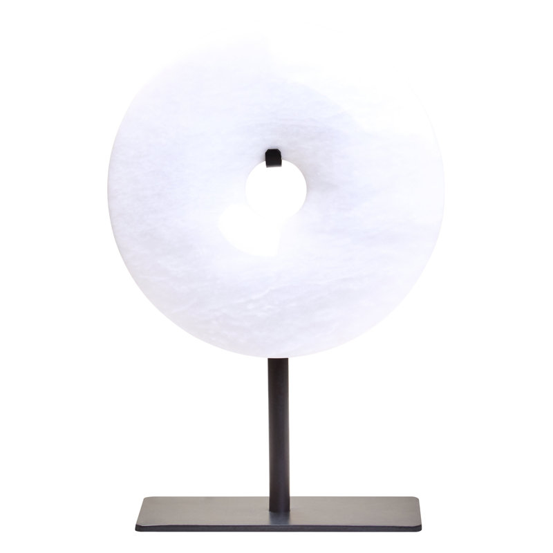 Abstract Figurines & Sculptures, White, 20.96cm H x 19.56cm W x 8.89cm D