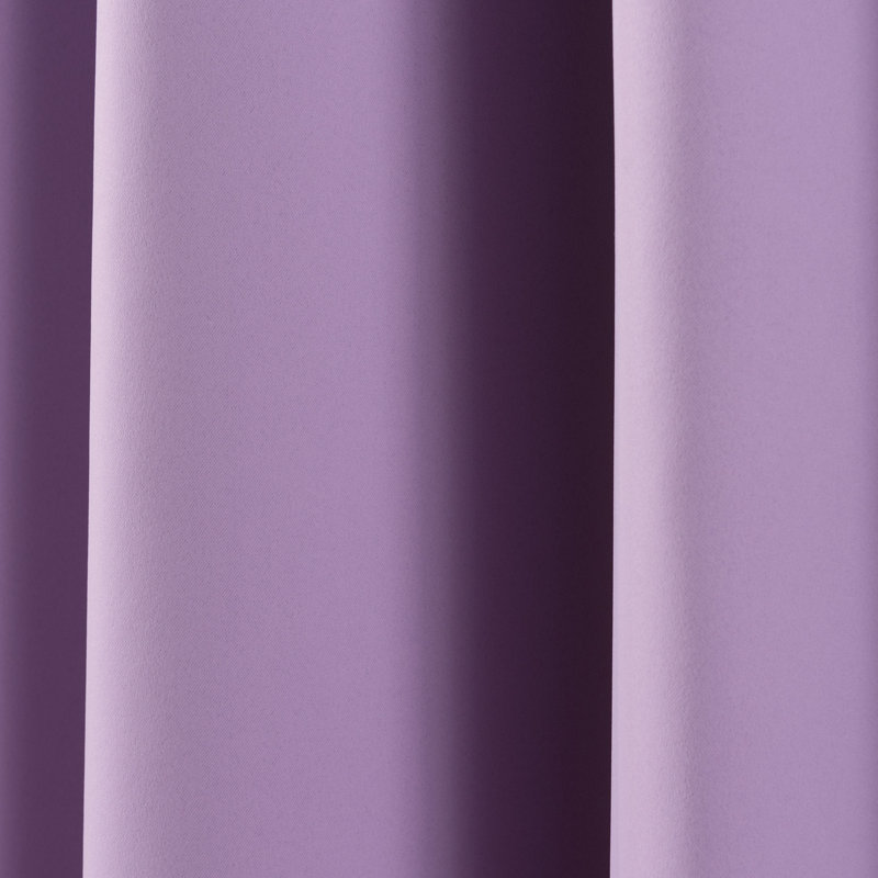 Panneau de rideau uni simple occultant et thermique avec œillets Scarsdale, Gris foncé, l 100 po x L 96 po