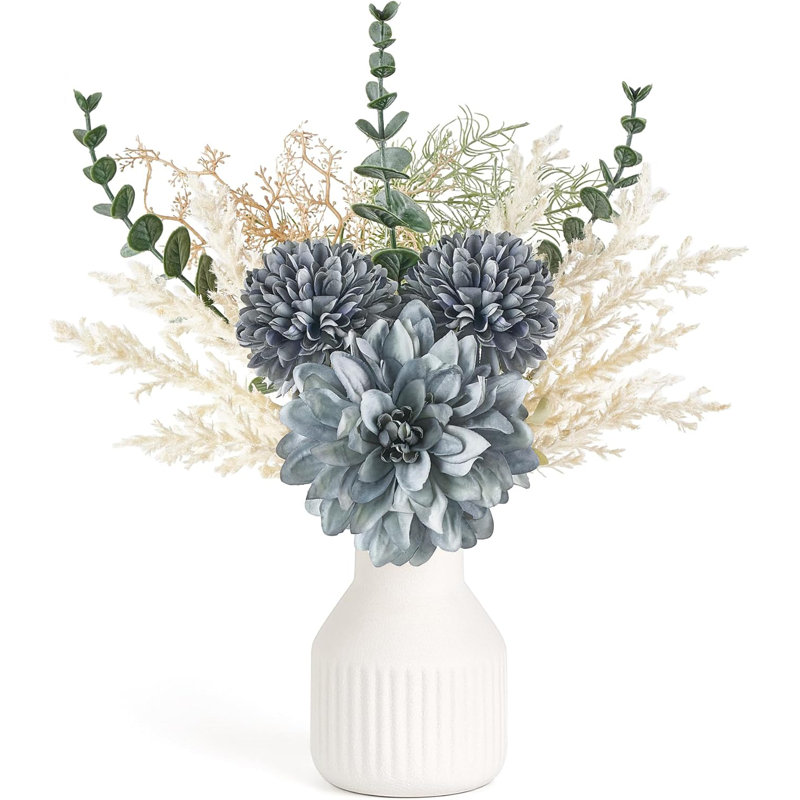 Arrangement in Vase, Blue