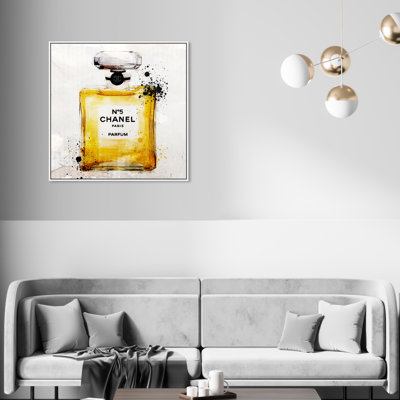 " Fashion And Glam French Parfum Square Perfumes " Painting Print