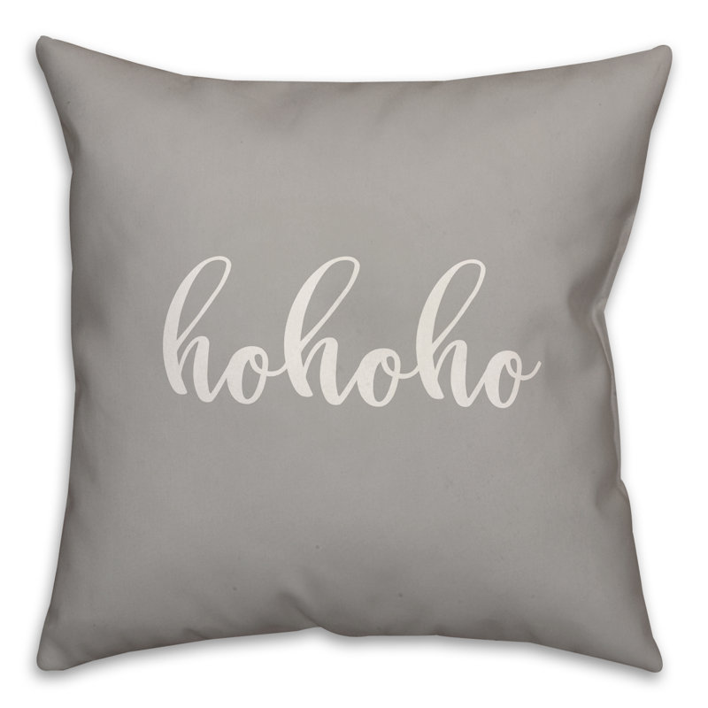  Coussin Hohoho, Gris, Housse de coussin