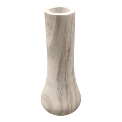Kasea Vase Stone And Marble Fauna-Inspired Design Home Office Bedroom Living Room - 12" Ivory