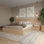 Ensemble de chambre à coucher 3 pièces avec lit et 2 tables de chevet flottantes James