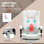 Fauteuil de bureau blanc à massage avec chauffage sélectif et pour différentes parties du corps