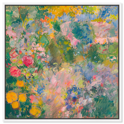 Hues of Happiness I Canvas Vintage Floral Art by Art Remedy