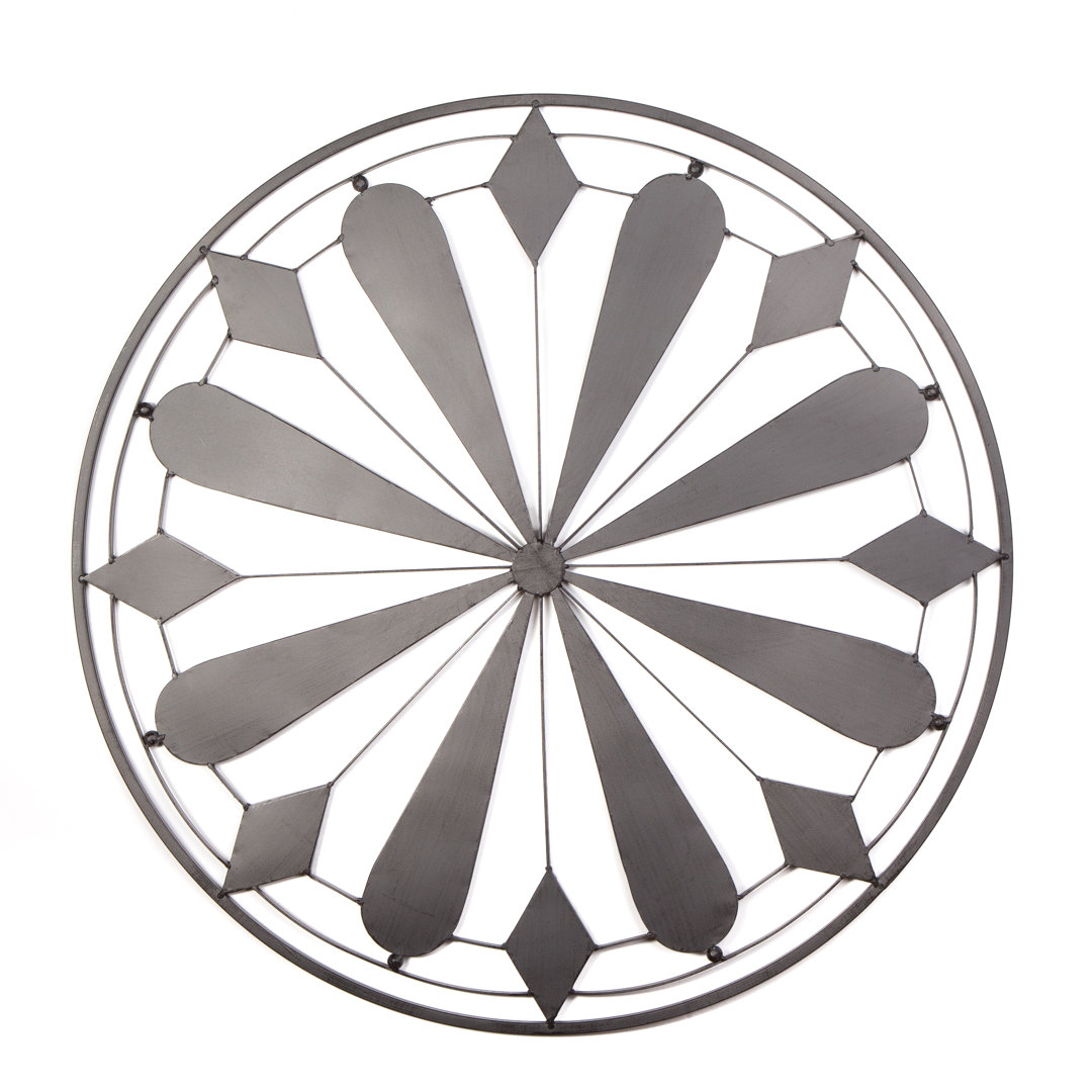 Traditional Abstract Wall Decor on Metal Winston Porter