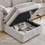 Canapé modulaire de 86 po avec grand espace de rangement, canapé modulaire en U en chenille avec repose-pieds, avec coussins de siège profonds et coussins décoratifs-2066905049-2066905045-2066905050