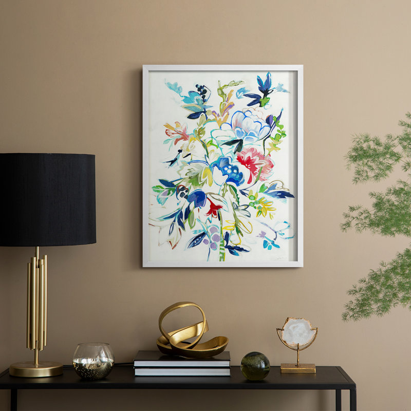 Bright Bright Day, reproduction encadrée - bois massif, H 21 po x l 17 po, Blanc